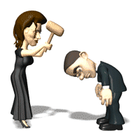 woman beating date.gif